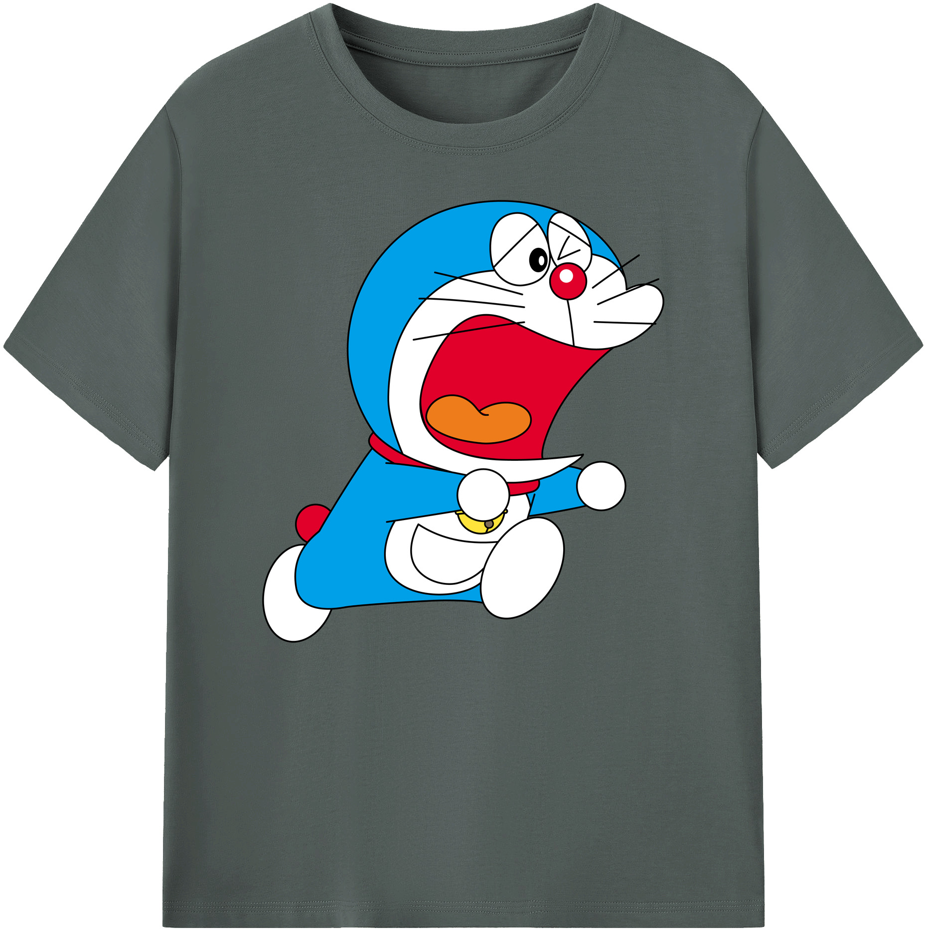 （画像用） ドラえもん Doraemon 綿100％ メンズ半袖Tシャツ｜肌触りやわらか＆通気性
